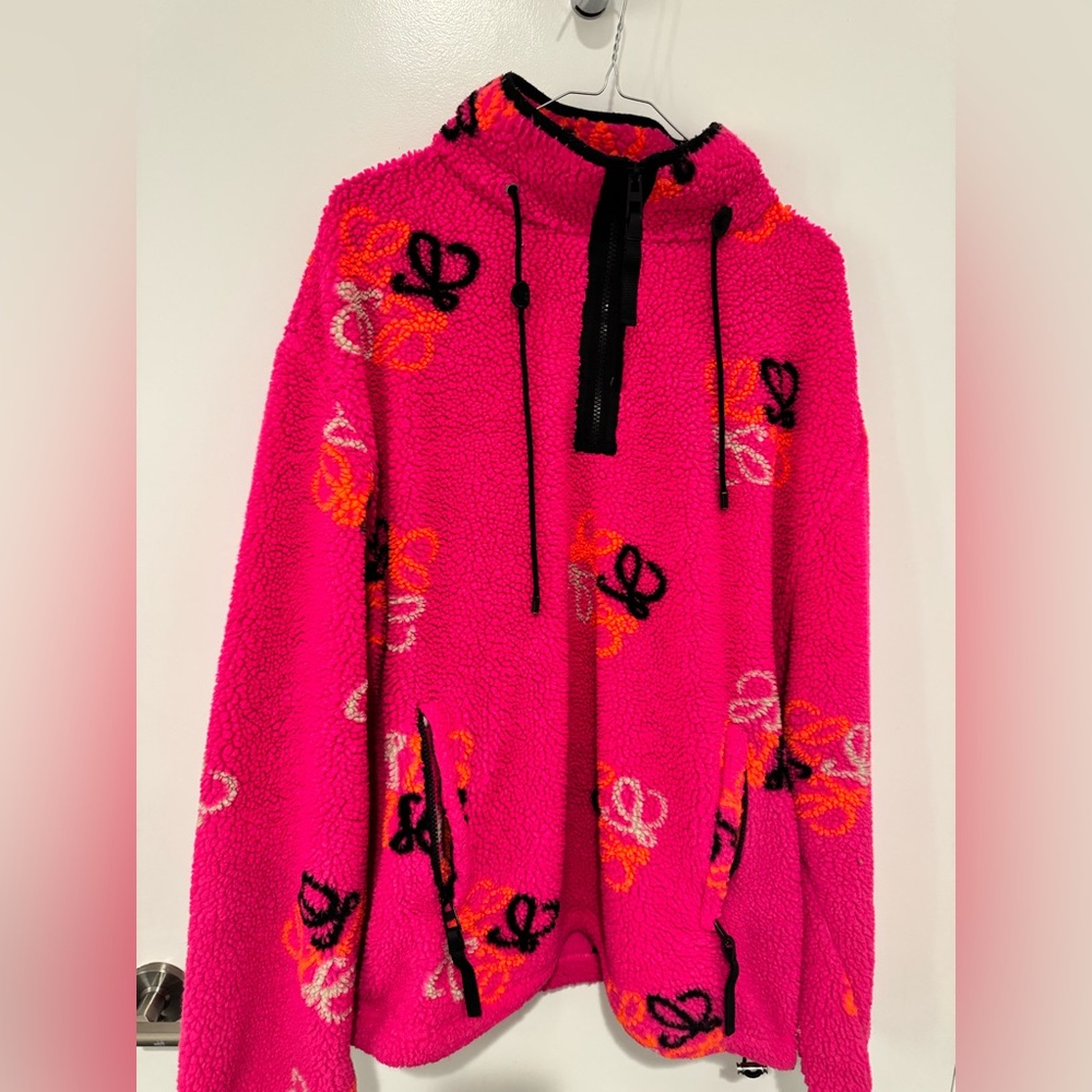 Loewe Pullover Boa Parka Anagram Jacket